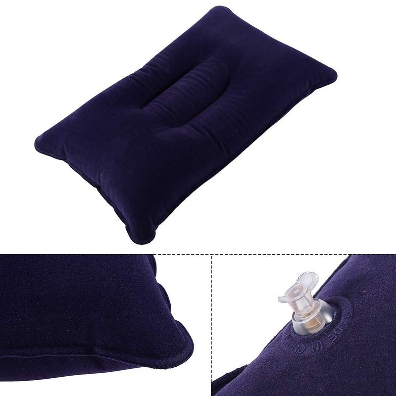 JTLB Portable Air Inflation Pillow PVC For Outdoor Travel Camping Hiking Sleeping - Image 3