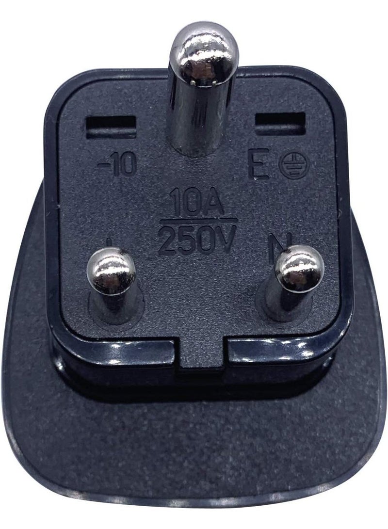 Type D Round Pins Travel Plug Adapter with Ground and Safety Shutter UAE EU DE US JP CN UK Plug Suitable for India Nepal Pakistan Socket Indian Plug 3 Pieces - Image 4