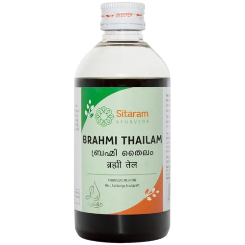 Sitaram Ayurveda Brahmi Tailam | Ayurvedic Hair & Head Care with Herbal Extracts & Sesame Oil | Supports Calm Mind, Sleep Quality & Scalp Nourishment | Helps Reduce Dryness & Maintain Scalp Health | 200 ml - Image 1