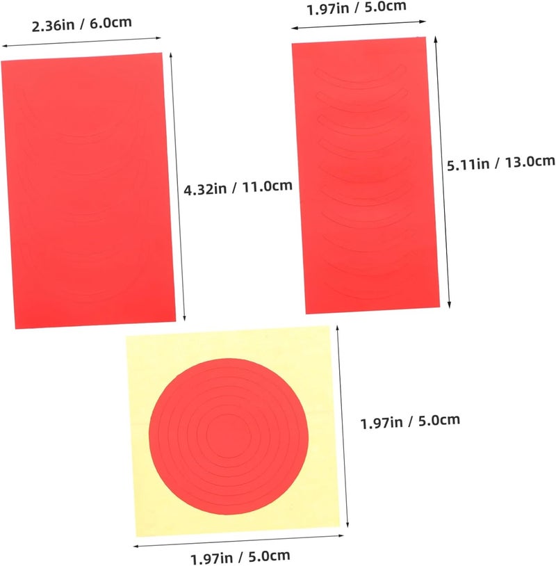 Garneck 7sheets Pressure Gauge Identification Stickers Adhesive Decals for Easy Reading Pressure Gauge Labels Circle - Image 2