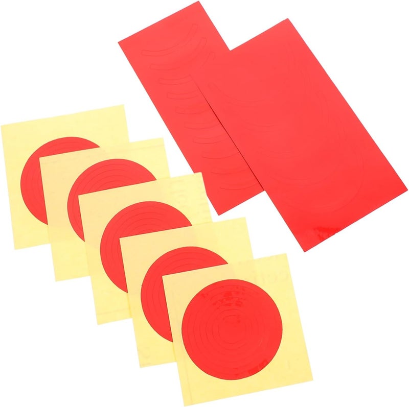 Garneck 7sheets Pressure Gauge Identification Stickers Adhesive Decals for Easy Reading Pressure Gauge Labels Circle - Image 1