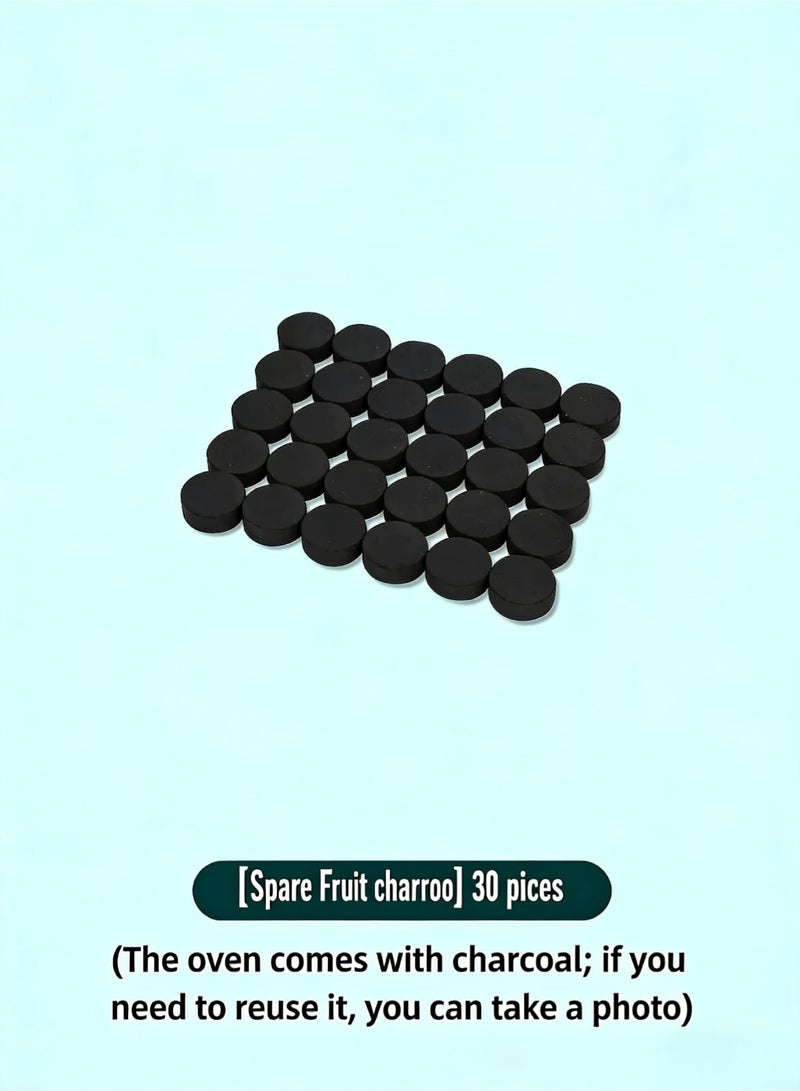 QERO Coconut Shell Charcoal Briquettes 4kg, Long Burning BBQ Charcoal for Barbecue Grill Camping and Outdoor Cooking - Image 1