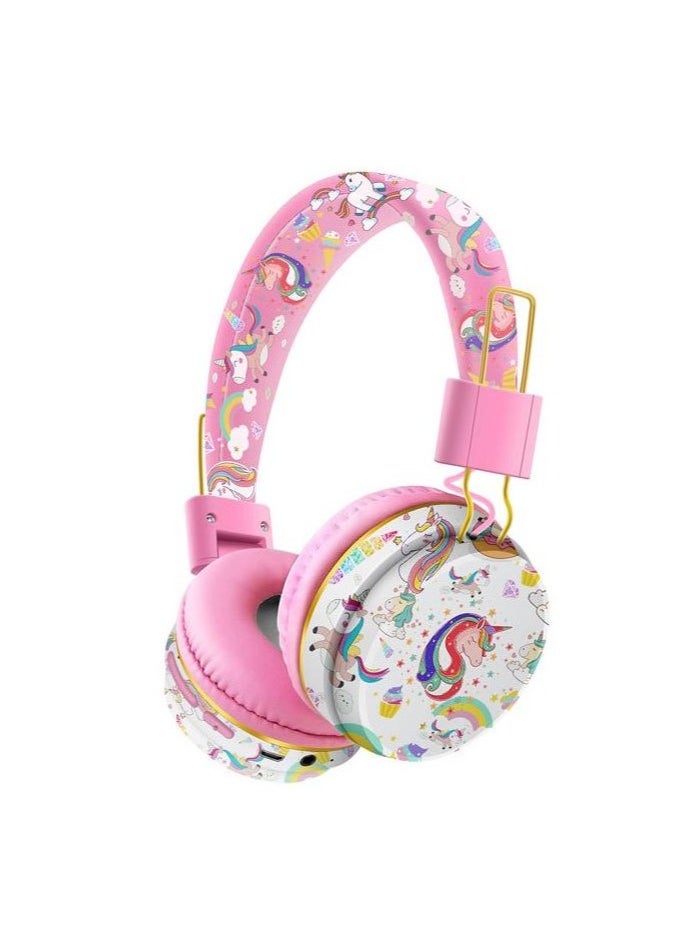 GUDOO Wireless Headphones for Kids, Headphones for Girls, Childrens Bluetooth Headphones with Microphone, Adjustable Toddler Headphone Over Ear for Age 2+, Compatible with iPad/Fire Tablet  - Image 1