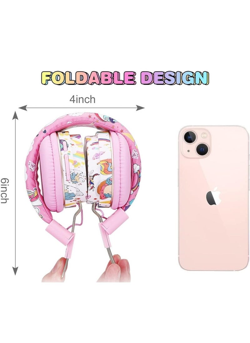 GUDOO Wireless Headphones for Kids, Headphones for Girls, Childrens Bluetooth Headphones with Microphone, Adjustable Toddler Headphone Over Ear for Age 2+, Compatible with iPad/Fire Tablet  - Image 3