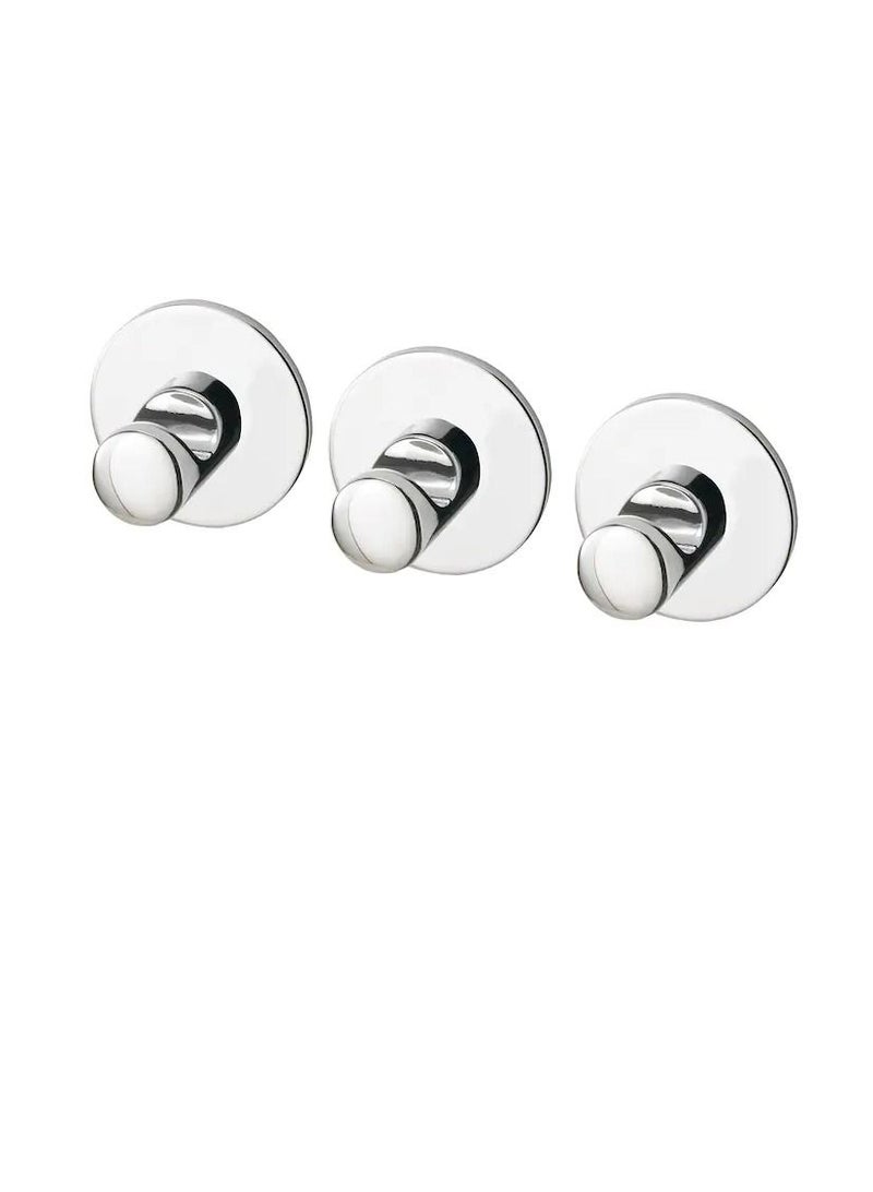 Hook, self-adhesive, chrome-plated - Image 1