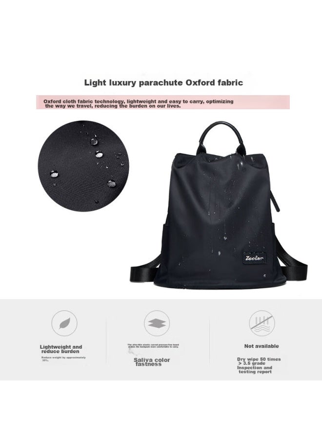 ZOOLER Zhuer Women's Handbag, Large Capacity, Business Backpack, Lightweight, Water-resistant, Oxford Cloth, Ladies' Backpack, Anti-theft Design, Backpack For Women, 14-inch Laptop Bag, Student Schoolbag For Women - Image 3