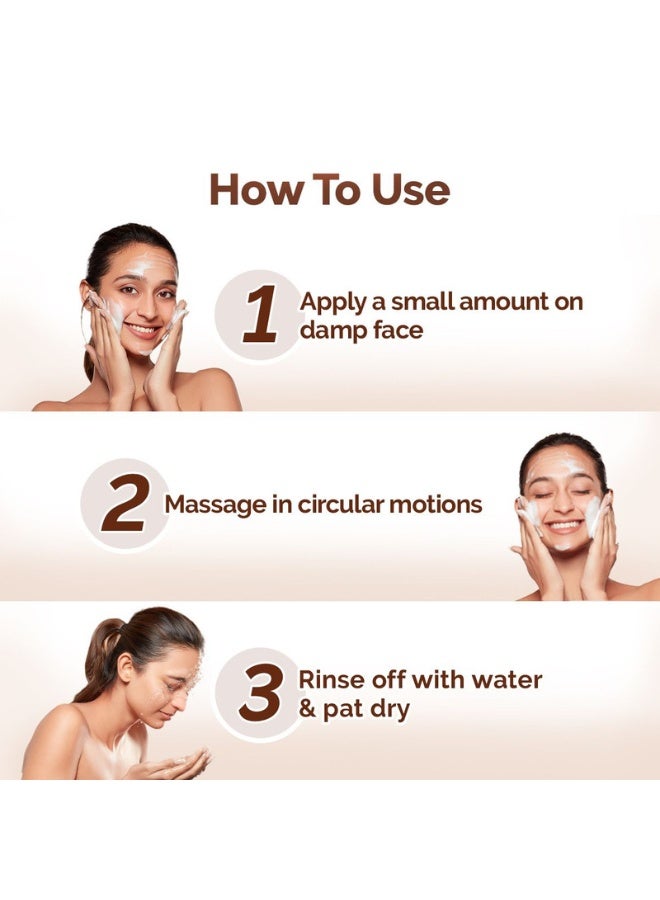 Mamaearth Rice Dewy Bright Face Wash With Rice Water & Niacinamide for Korean Glass Skin Glow – Hydrates, Brightens & Evens Skin Tone | Reduces Dark Spots & Dullness, Boosts Radiance, All Skin, 100ml - Image 4