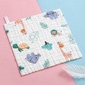 Six-Layer Pure Cotton Baby Washcloths Soft High-Density Forest Elephant] 