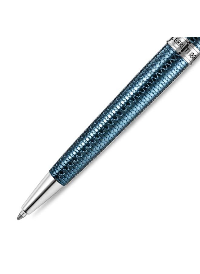 CERRUTI 1881 Giovanni Pen Blue Lacquer Finish with Signature Branding  - Image 3