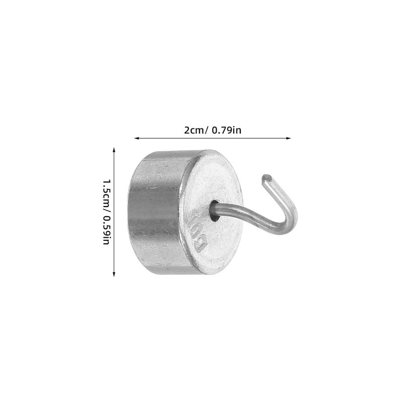 SECFOU 10pcs Lab Precision Calibration Weight Set 10g Hooked Chromium-Plated Scale Weights for Digital Scale Calibration and Laboratory Use - Image 2