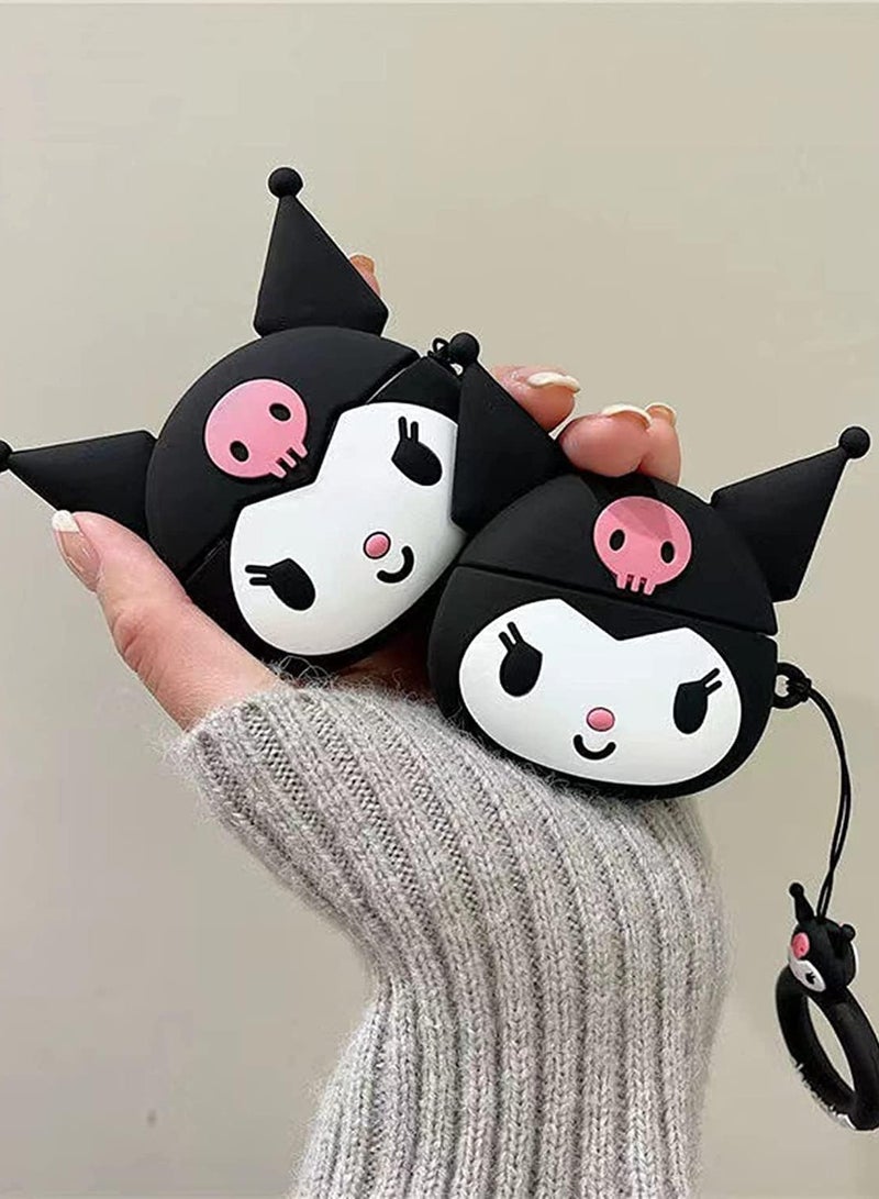 Compatible with AirPods 4 Case Soft Silicone Shockproof Cover for AirPods 4th Generation (2024), New 3D Cute Cartoon Creative Fun Case with Keychain Design  - Image 3