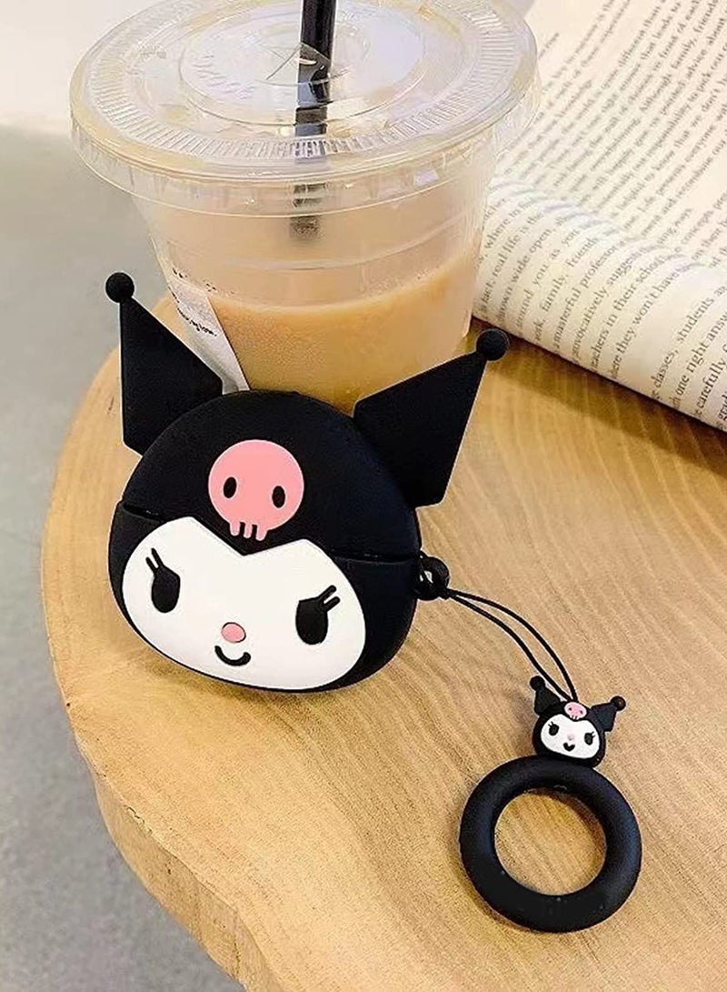 Compatible with AirPods 4 Case Soft Silicone Shockproof Cover for AirPods 4th Generation (2024), New 3D Cute Cartoon Creative Fun Case with Keychain Design  - Image 4