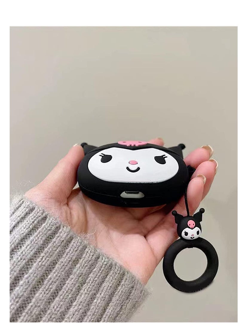 Compatible with AirPods 4 Case Soft Silicone Shockproof Cover for AirPods 4th Generation (2024), New 3D Cute Cartoon Creative Fun Case with Keychain Design  - Image 5