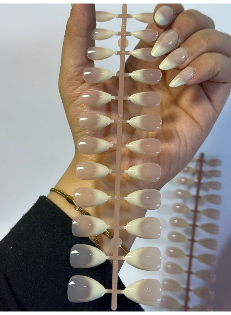 أطراف أظافر احترافية - عبوة واحدة تحتوي على 24 قطعة من وصلات الأظافر الاصطناعية - زينة أنيقة لفن الأظافر للاستخدام المنزلي أو في الصالون - Image 1