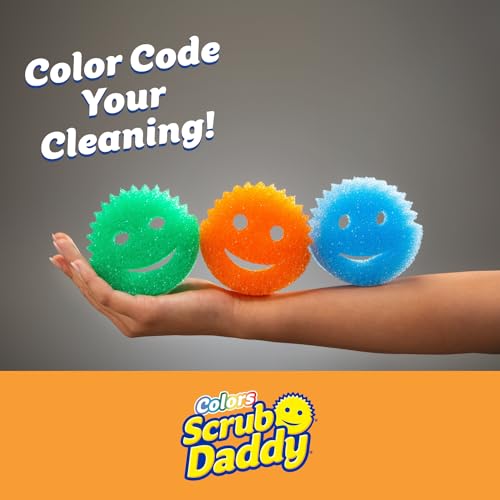 Scrub Daddy Colors - Kitchen Sponge Variety Pack - Scratch-Free Multipurpose Dish Sponges - BPA Free & Made with Polymer Foam - Stain & Odor Resistant (3 Count, 2 Pack) - Image 2