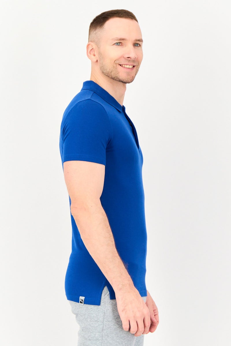 PUMA Men Sportswear Fit Short Sleeve Outdoor Polo Shirt, Blue - Image 2
