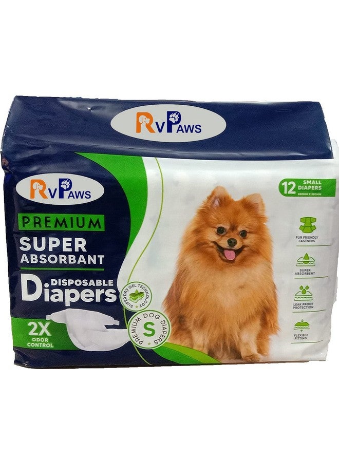 Generic Pet Disposable Female Puppy, Dog Diaper/Physiological Pants/Sanitary Cotton Underwear Nappy (280Mm X 380Mm - 12 Pieces) - Small Size - Image 1