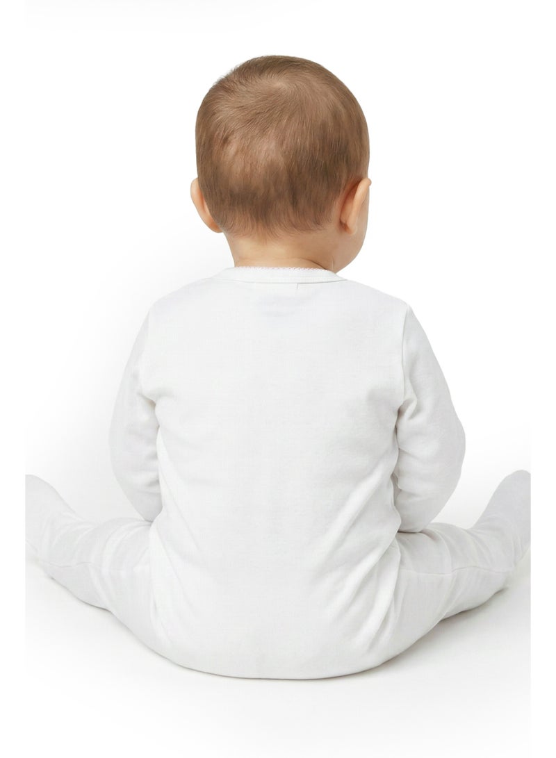 AIKO Infant Girls “Berry Sweet” Printed Cotton Sleepsuit - Image 4