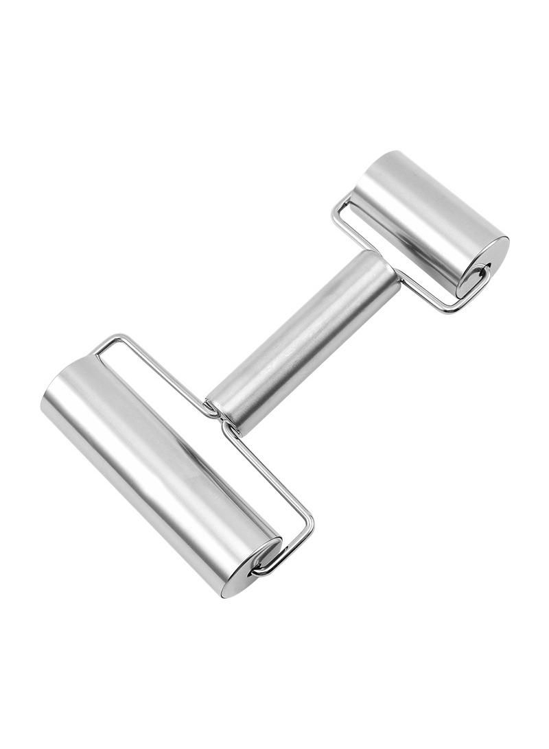 Stainless Steel Double-headed Flour Stick Multifunctional T-shaped Rolling Pin Non-stick Dumpling Skin Rolling Pin Baking Dumpling Stick  - Image 1
