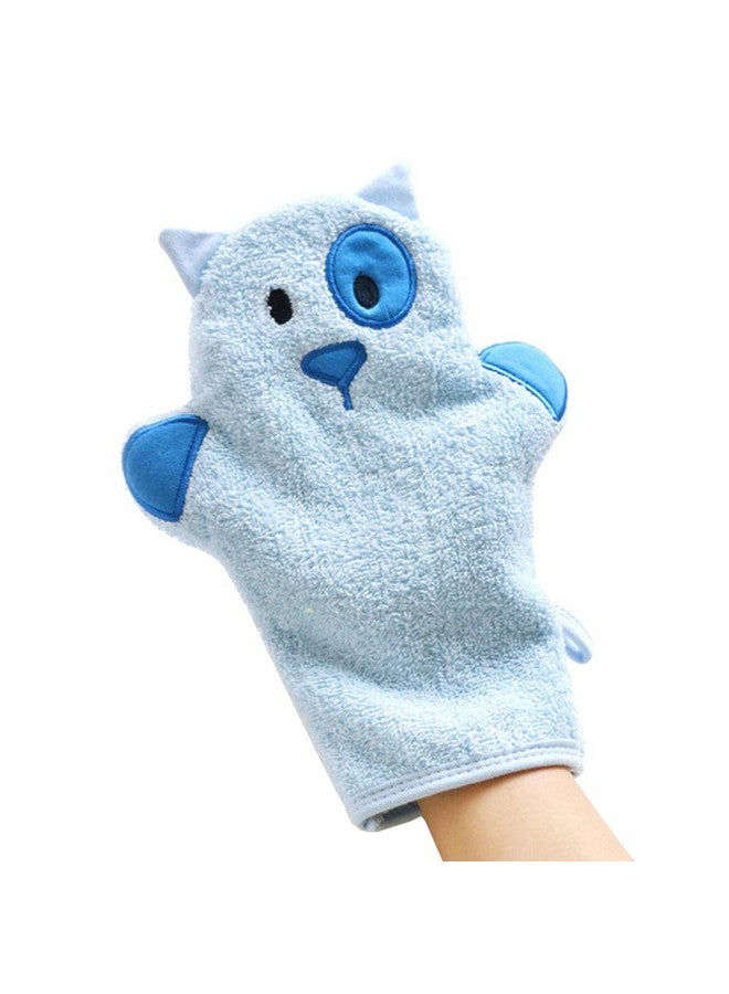Topwon Bath Mitten Glove for Kids Cute Animal Shower Bathing Mitt Cotton Soft Wash Gloves Body Scrub for Baby Toddler Infant (Puppy) - Image 1