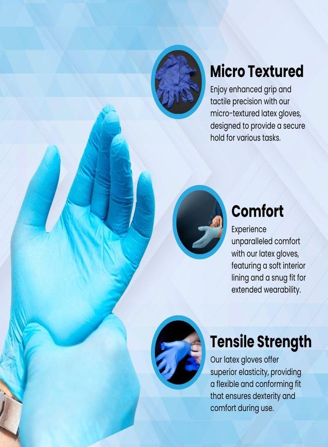 Shamrock Nitrile Disposable Gloves Blue - 5 mil, Powder-Free, Latex-Free, Rubber Cleaning Glove, Food Grade, Salon Use, XL, 80114 - Image 4