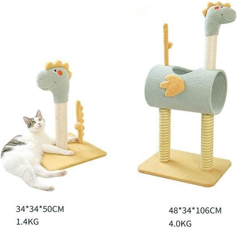 Cat Tower Dinosaur cat Climbing Frame Multi-Functional Small Apartment Scratching Post Litter one Does not Occupy an Area of ​​Four Seasons Universal Cute Toy(S) - Image 5