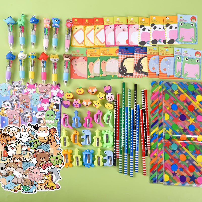 Ulema 24 Pack Cute Cartoon Animal Stationery Set,Birthday Gifts for Boys Girls School Goodie Bags School Classroom Games Rewards. - Image 5