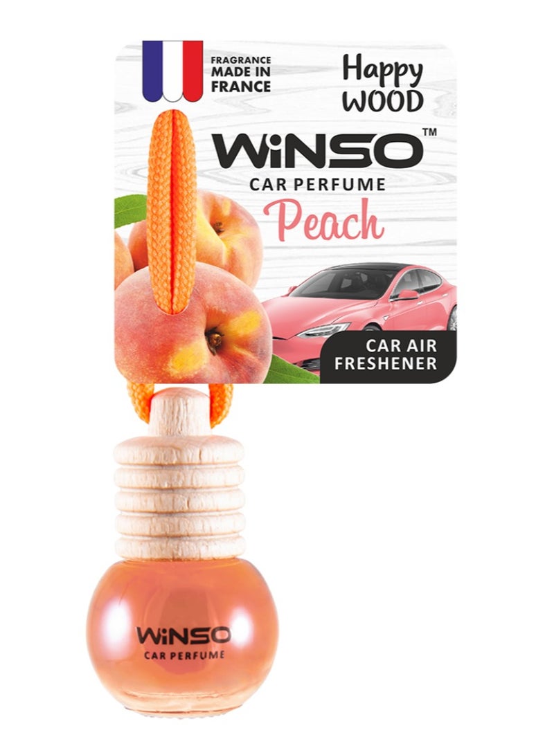 وينسو معطر جو فاخر – Happy Wood Peach عطر ذو رائحة غريبة وساحرة. العطر مصنوع في فرنسا C160 (عبوة من قطعتين) - Image 4