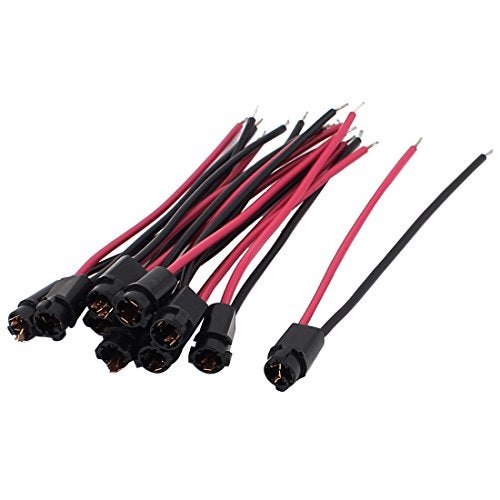 uxcell Car Dashboard Light T5 Socket Wiring Harness Connectors 10pcs - Image 4