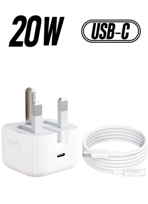 Apple 20W USB-C Charger for iPhone 13 Series & iPad Pro - White