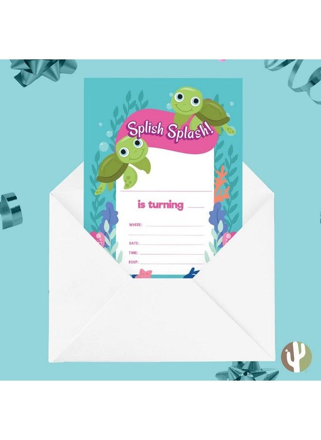 Turtle Design 1 Happy Birthday Invitations Invite Cards (25 Count) With Envelopes Boys Girls Kids Party (25Ct) - pzsku/Z12F416298D7CD4B9D708Z/45/_/1692272405/8cad1278-a486-40c6-9592-2b513bebd7dc