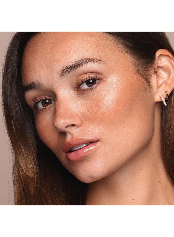 Bloom, Bronze & Glow Bronzer + Highlighter Stick - Cream Contour Makeup Stick - Hydrating Rose Hip Oil and Squalane Formula, Sunset