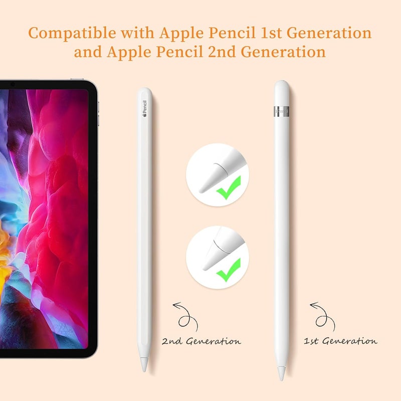 Abiarst Replacement Tips Compatible with Apple Pencil 1st/2nd Gen, Pencil Nibs for iPad Pro Pencil 2/1 Gen(6 Pack) - Image 2