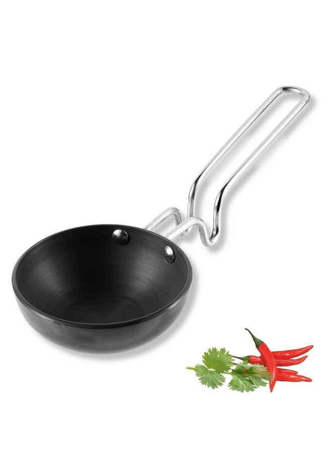 VINOD Vinod Black Pearl Hard Anodised Tadka Pan - Jumbo | 3.25mm Thickness | Natural Stick Resistant | Metal Spoon Friendly | Balance Design Handle | 2 Year Warranty - Black  - Image 1