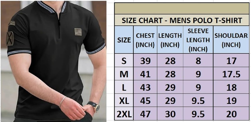 Lymio Polo T Shirt for Men || Men Casual T-Shirt || Polo (POLO-54-Orange-L) - Image 2
