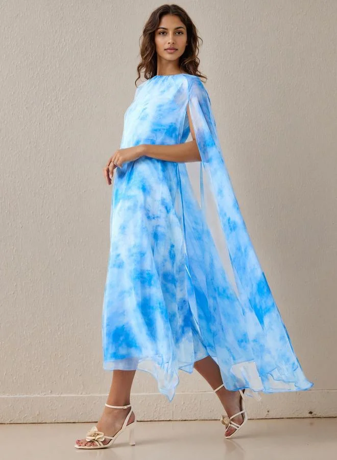 ايكونيك فستان ماكسي أيقوني بطبعة كيب