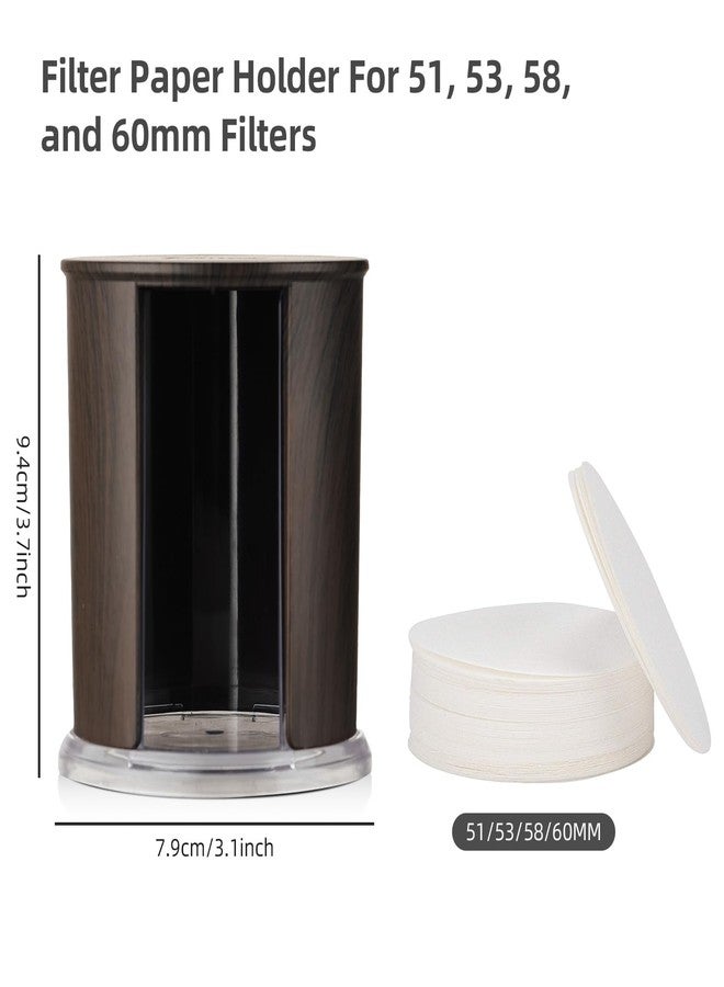 Bincoo Coffee Filter Holder with Lid - Compatible with 51, 53, 58,60mm Round Filters, Durable Counter Storage for Kitchen, Bar Accessories Decor, Fits Most Coffee Makers (Filters Not Included) - Image 2