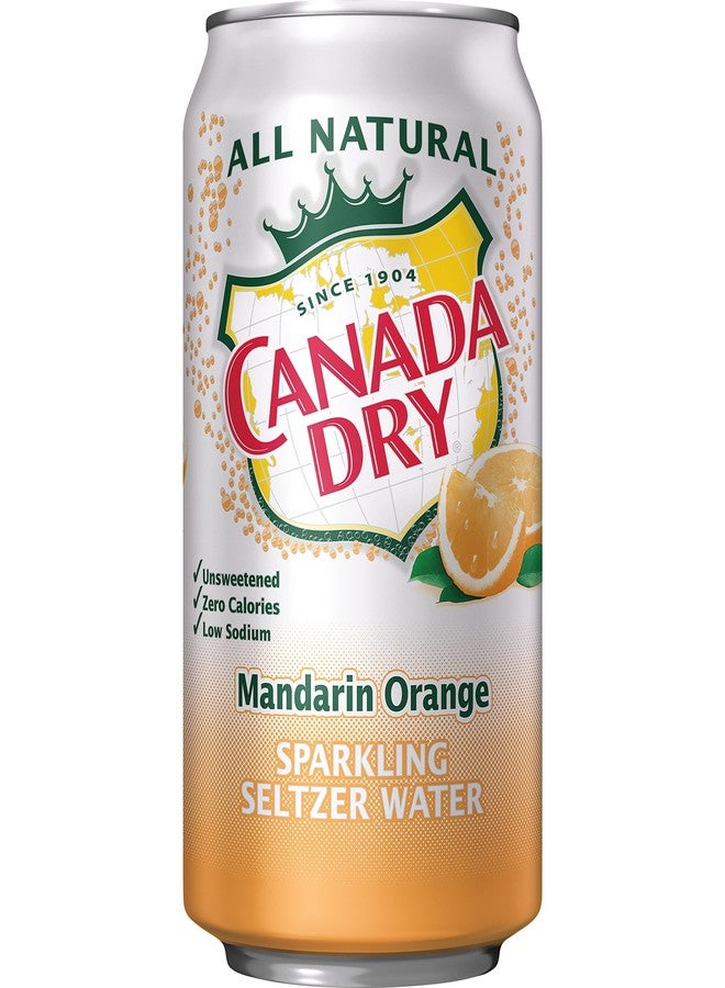 Canada Dry Mandarin Orange Sparkling Seltzer Water, 12 fl oz cans, 12 count - Image 5