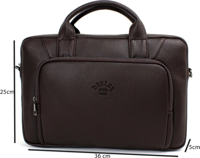 ديرسي كلوب Unisex, Brown File Tablet Notebook Bag, 14 Inch Laptop and Briefcase