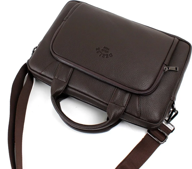 ديرسي كلوب Unisex, Brown File Tablet Notebook Bag, 14 Inch Laptop and Briefcase