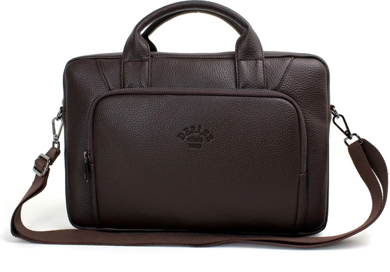 ديرسي كلوب Unisex, Brown File Tablet Notebook Bag, 14 Inch Laptop and Briefcase