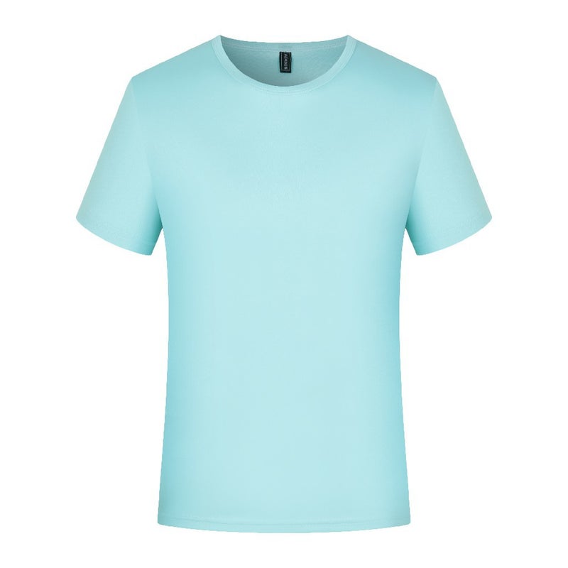 T-Shirt Printed Logo Round Neck Quick-Drying Short-Sleeved Marathon Work Clothes Diy Running Breathable Advertising Shirt Work Clothes - Image 1