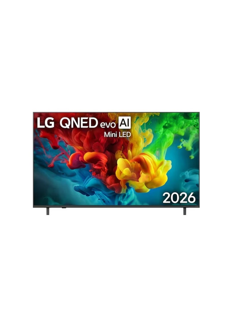 LG 65 inch LG QNED evo AI VRR 144Hz QNED84 Mini LED 4K Smart TV, α8 AI Processor 4K Gen3, HDR10 / HLG, WebOS, Model Year 2026, 2 Years Warranty - 65QNED84B6T black - Image 1