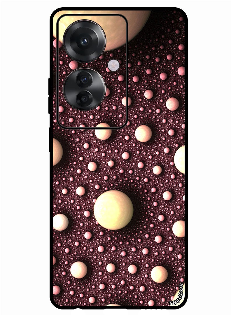 Theodor Protective Case Anti Scratch Shock Proof Bumper Cover For Oppo Reno 11F balls_spheres_fractal - Image 1