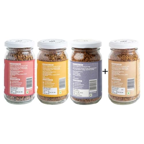 Country Bean Instant Coffee Powder With Hazelnut, Caramel, Vanilla And Original Flavors, Glass Bottle 50 Gm Each - Combo Pack 4 - Image 3
