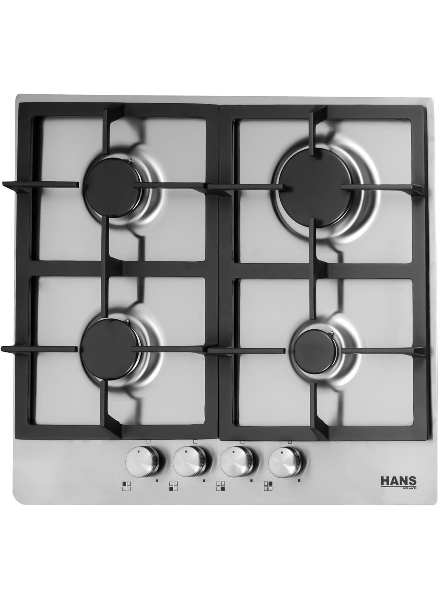 Hans Built-in Gas Hob 4 Burners 60 cm Stainless Steel