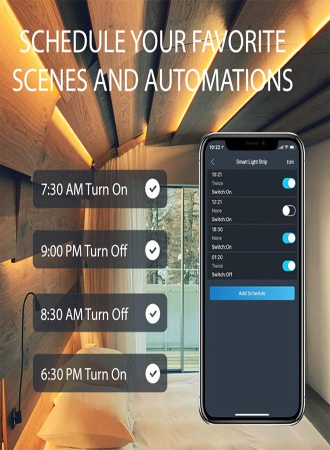 Protium WiFi RGB Multicolor Light Strip, Smart life app/Voice/Music Controlled by Alexa and Google Home, 30L/m (15 Meter Kit with Built-in Mic controller) PRSS030P20 - Image 3