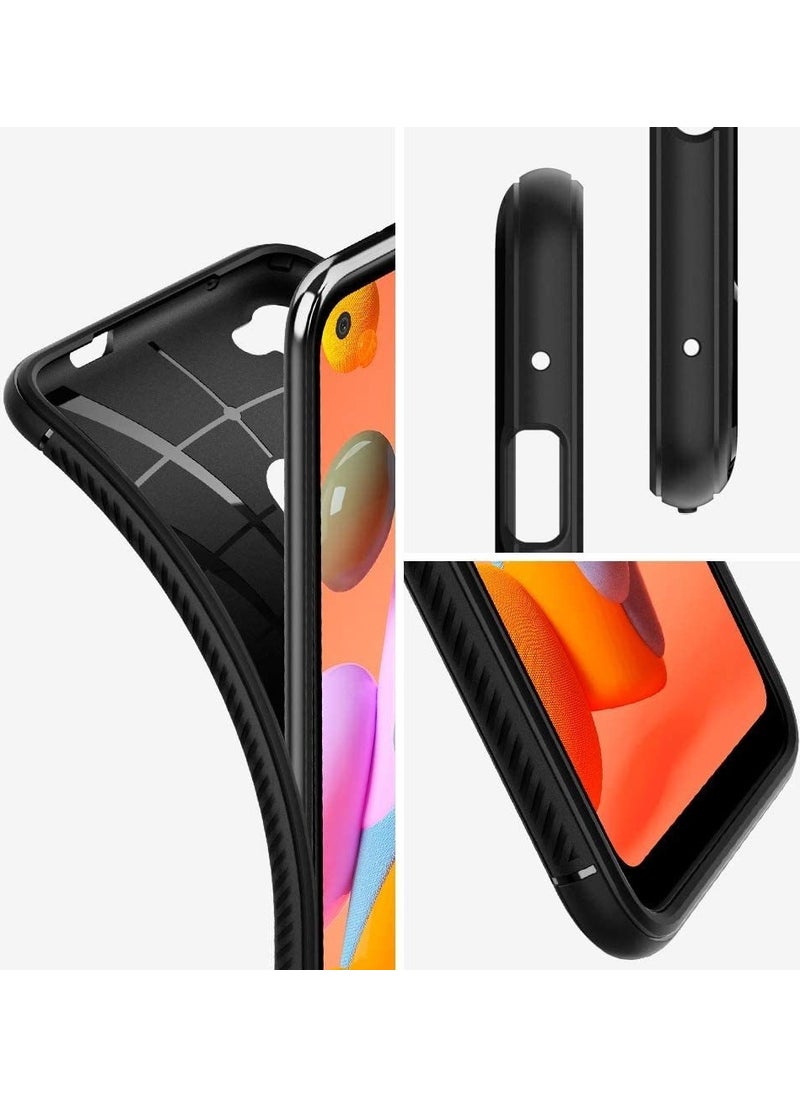 Spigen - Samsung Galaxy M11 / Galaxy A11 Case Rugged Armor Matte Black - ACS00855 - Image 1