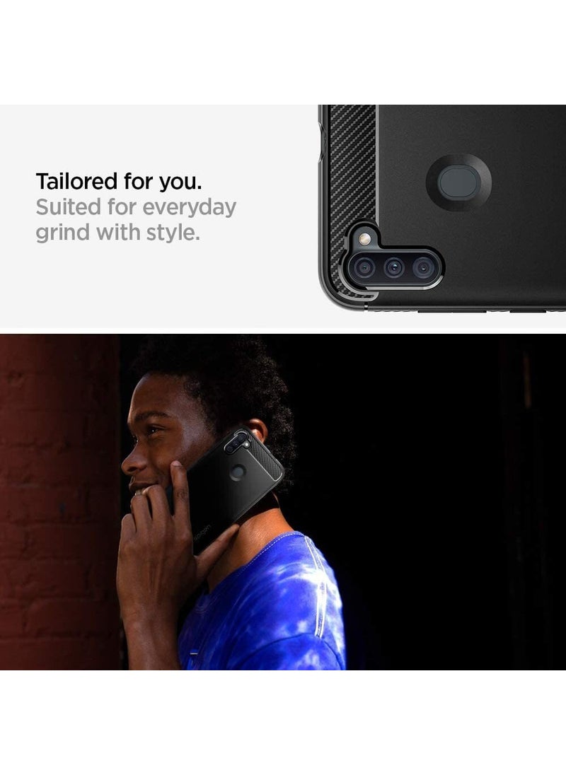 Spigen - Samsung Galaxy M11 / Galaxy A11 Case Rugged Armor Matte Black - ACS00855 - Image 1