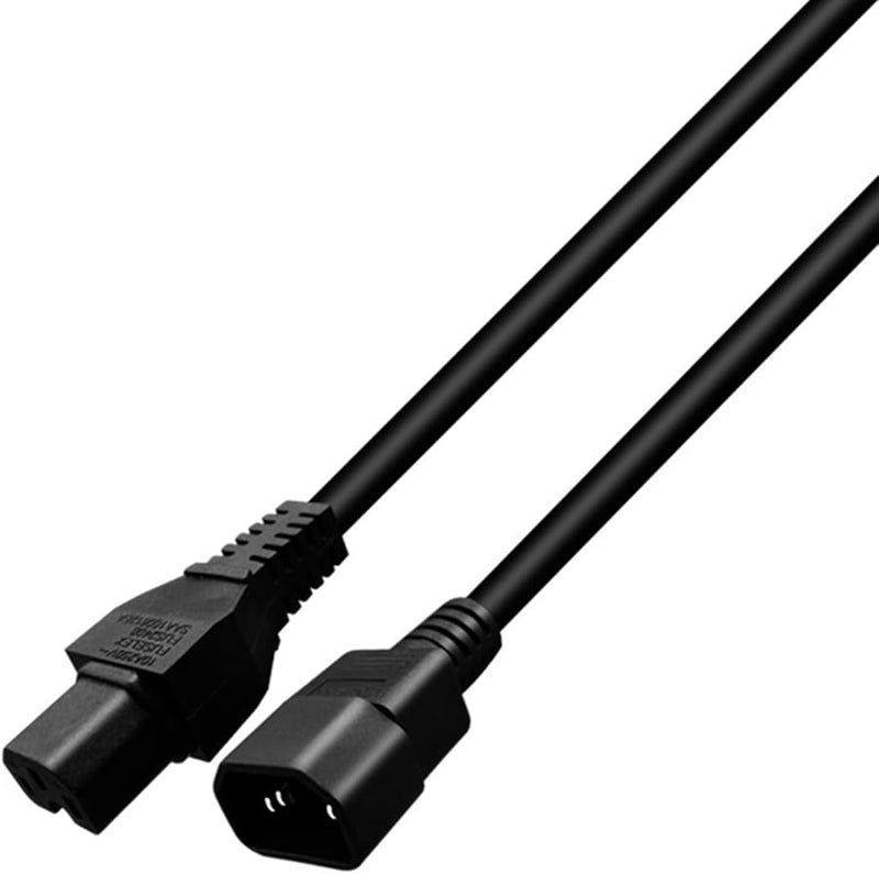 كابل تمديد الطاقة IEC C14 إلى C15 محول ذكر إلى أنثى - Image 2
